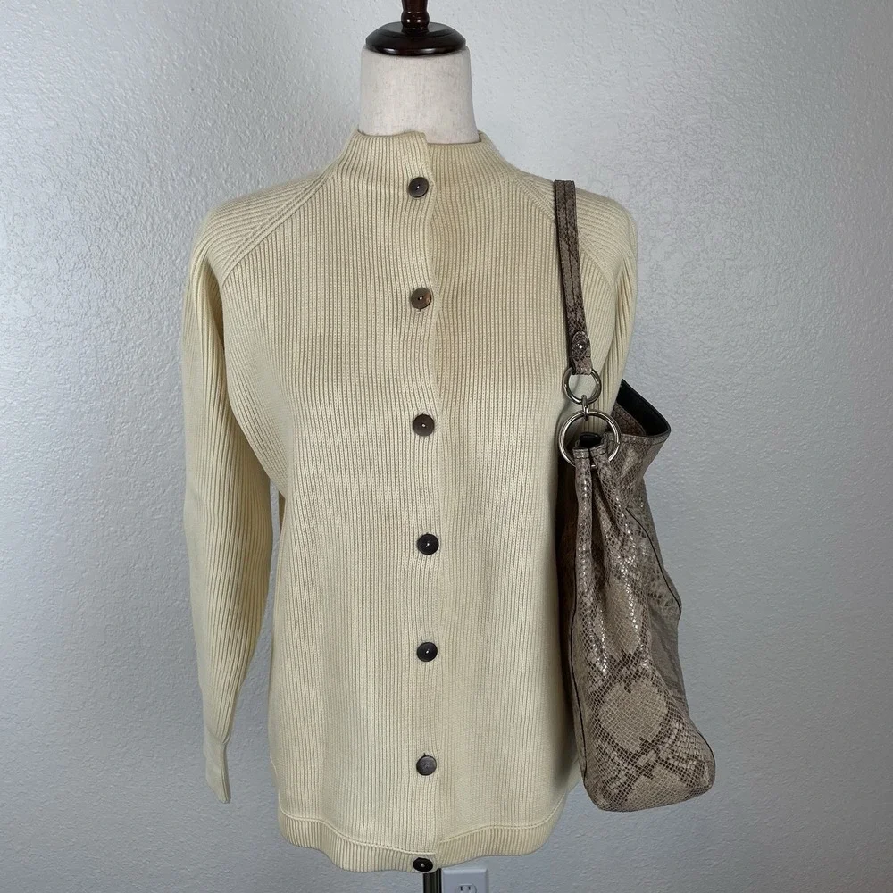 Coach Park Python Snake Print Leather Shoulder Hobo Bag Y2K Style Tan Shiny